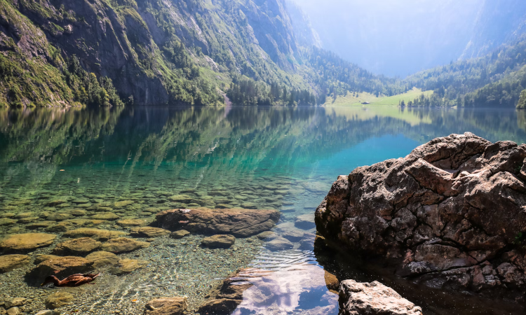 Foto Königssee in Deutschland.